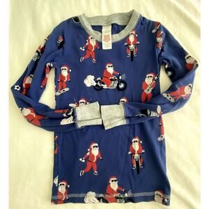 Boys Mini Boden Santa PJ Top Size 7